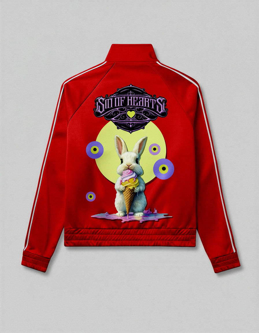 Red Graphic Jersey Jacket (PRE-ORDER NOW)
