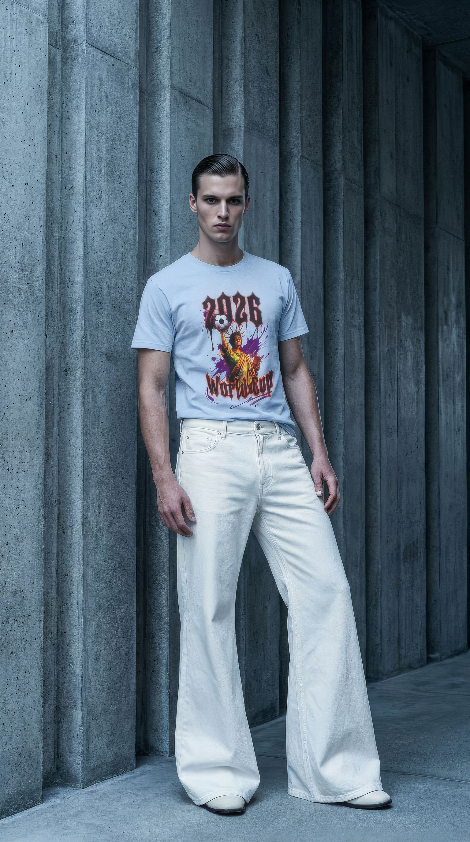 World Cup 2026 Big Apple Tee Arctic Blue