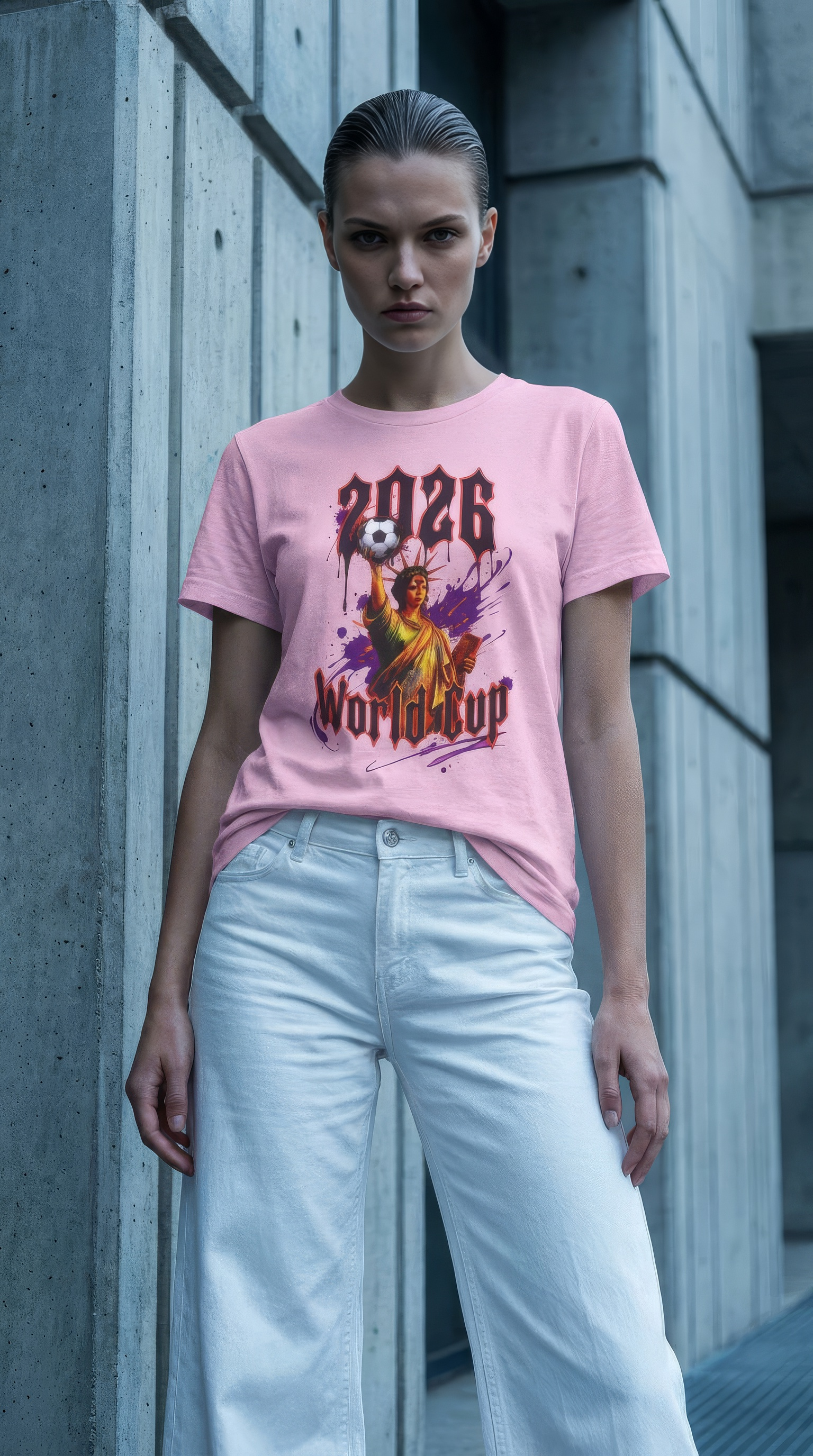 World Cup 2026 Big Apple Tee Pink Blossom