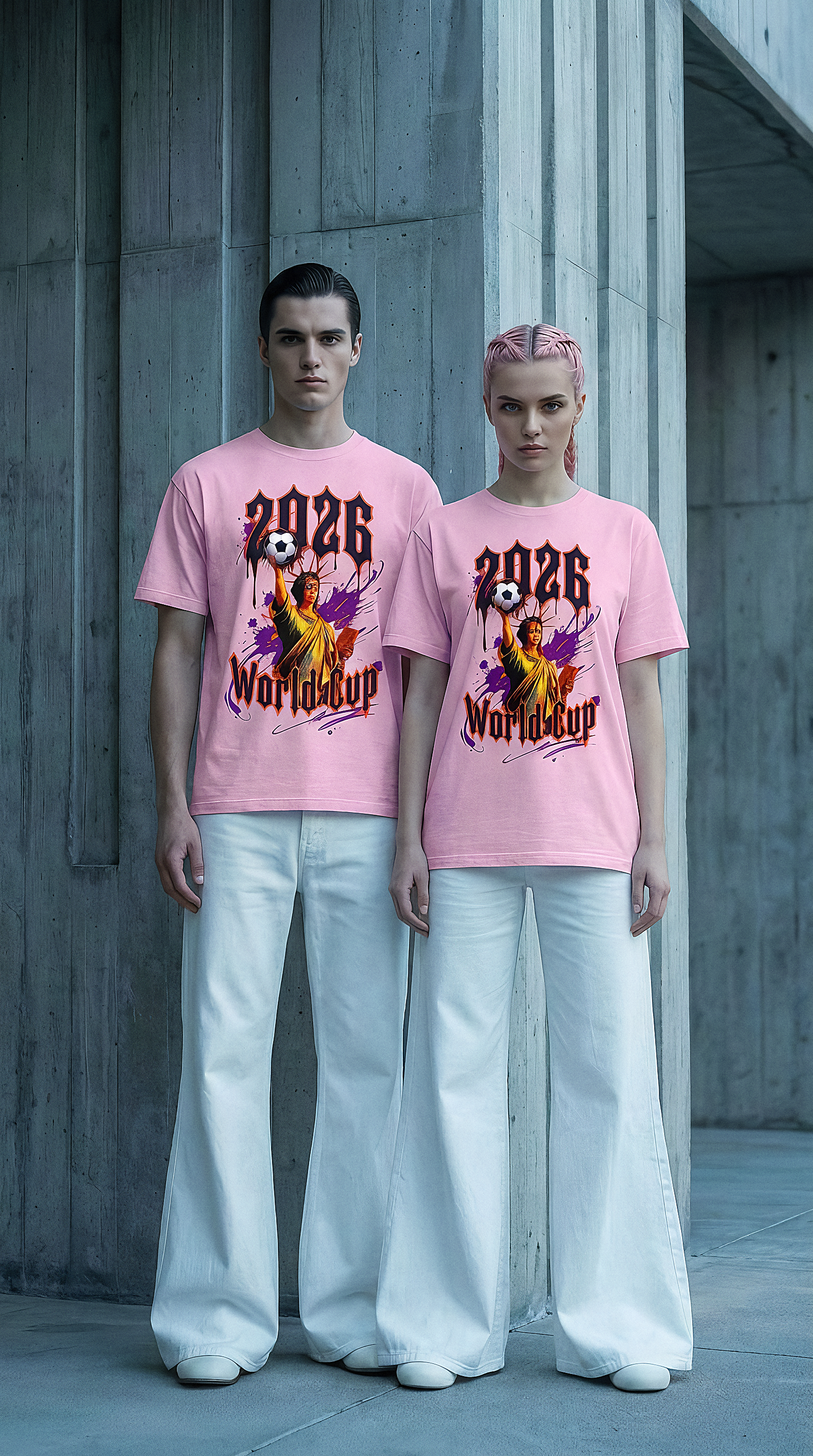 World Cup 2026 Big Apple Tee Pink Blossom
