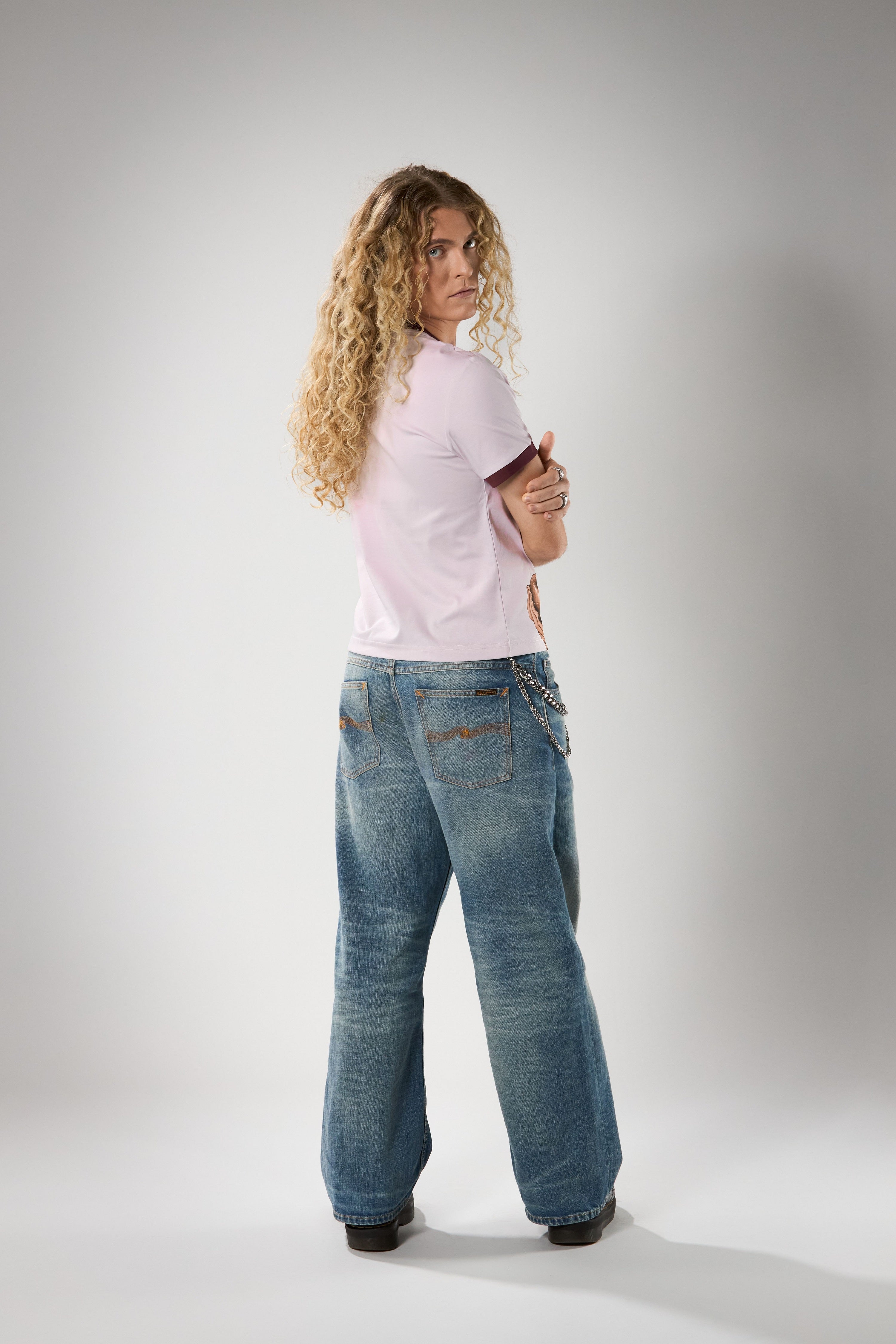 Fitted T-Shirt with Graphic Artwork