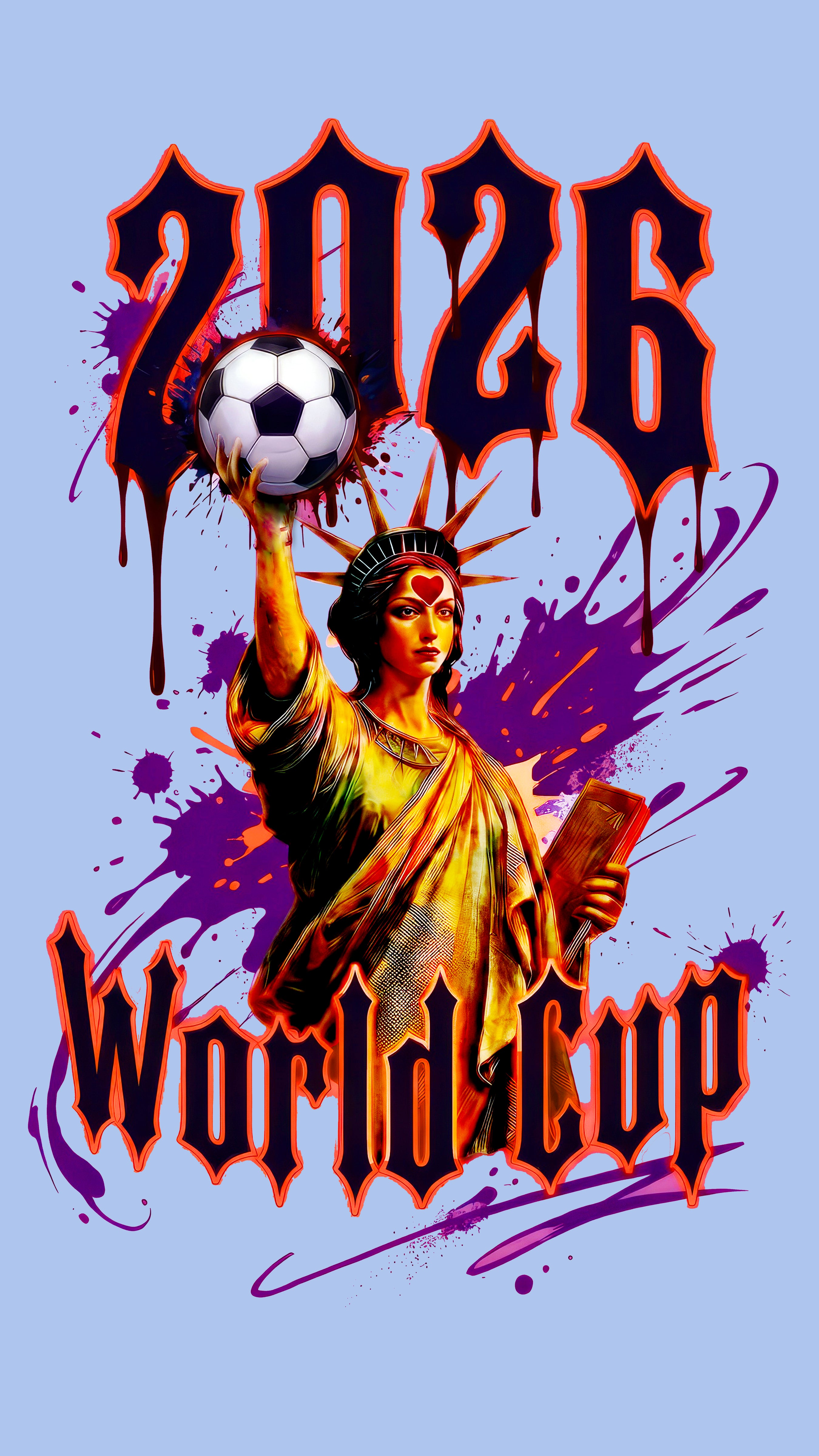 World Cup 2026 Big Apple Tee Arctic Blue