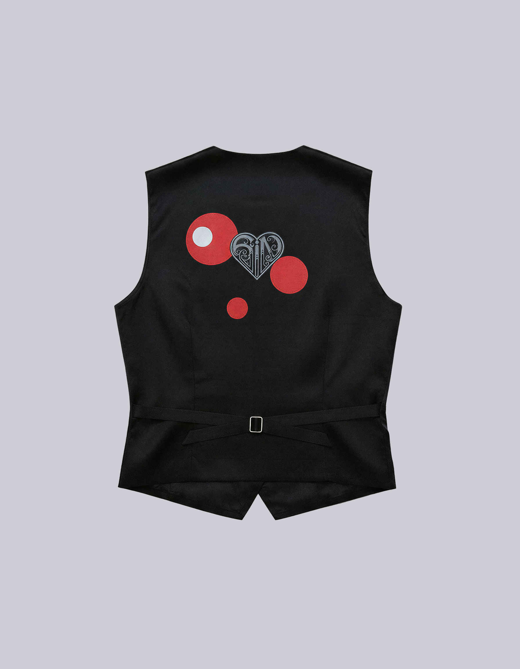 Pinstripe Graphic Vest