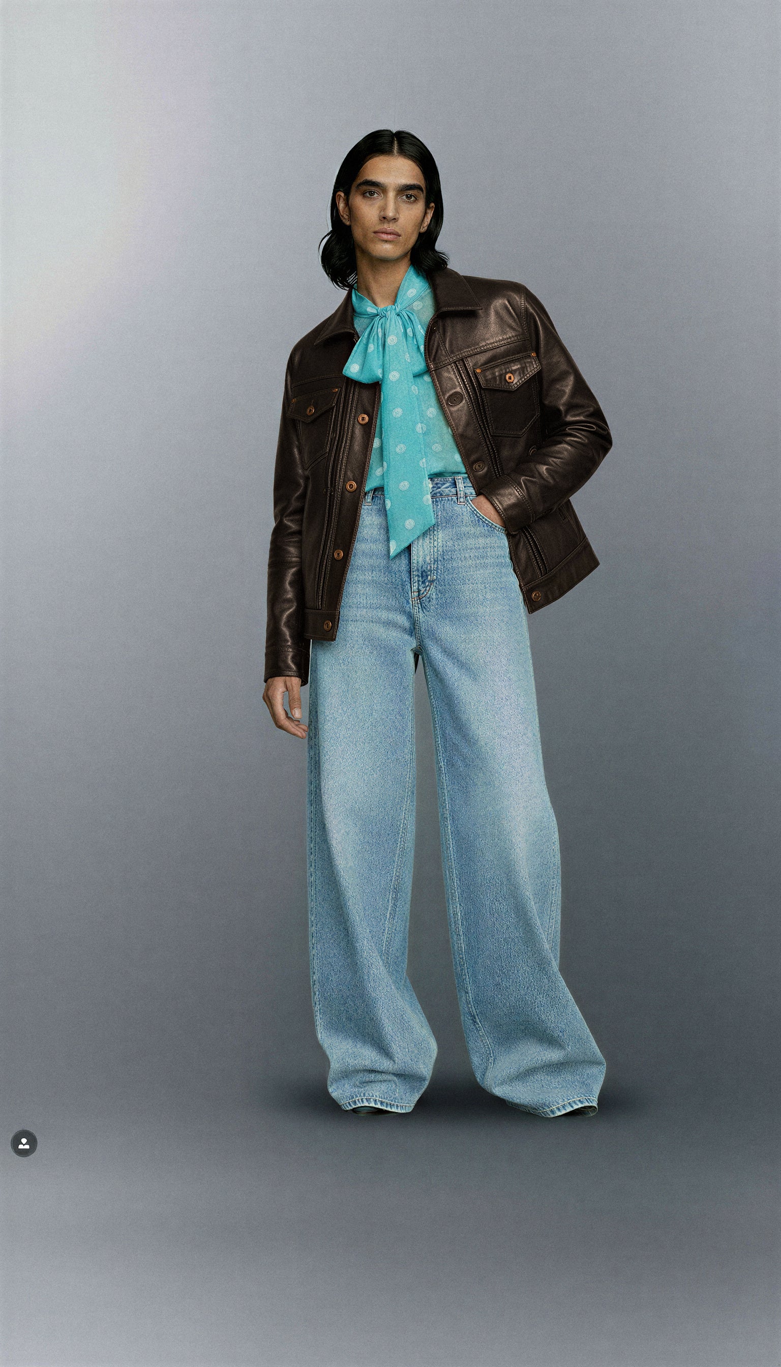 Sheer Polka Dot Blouse