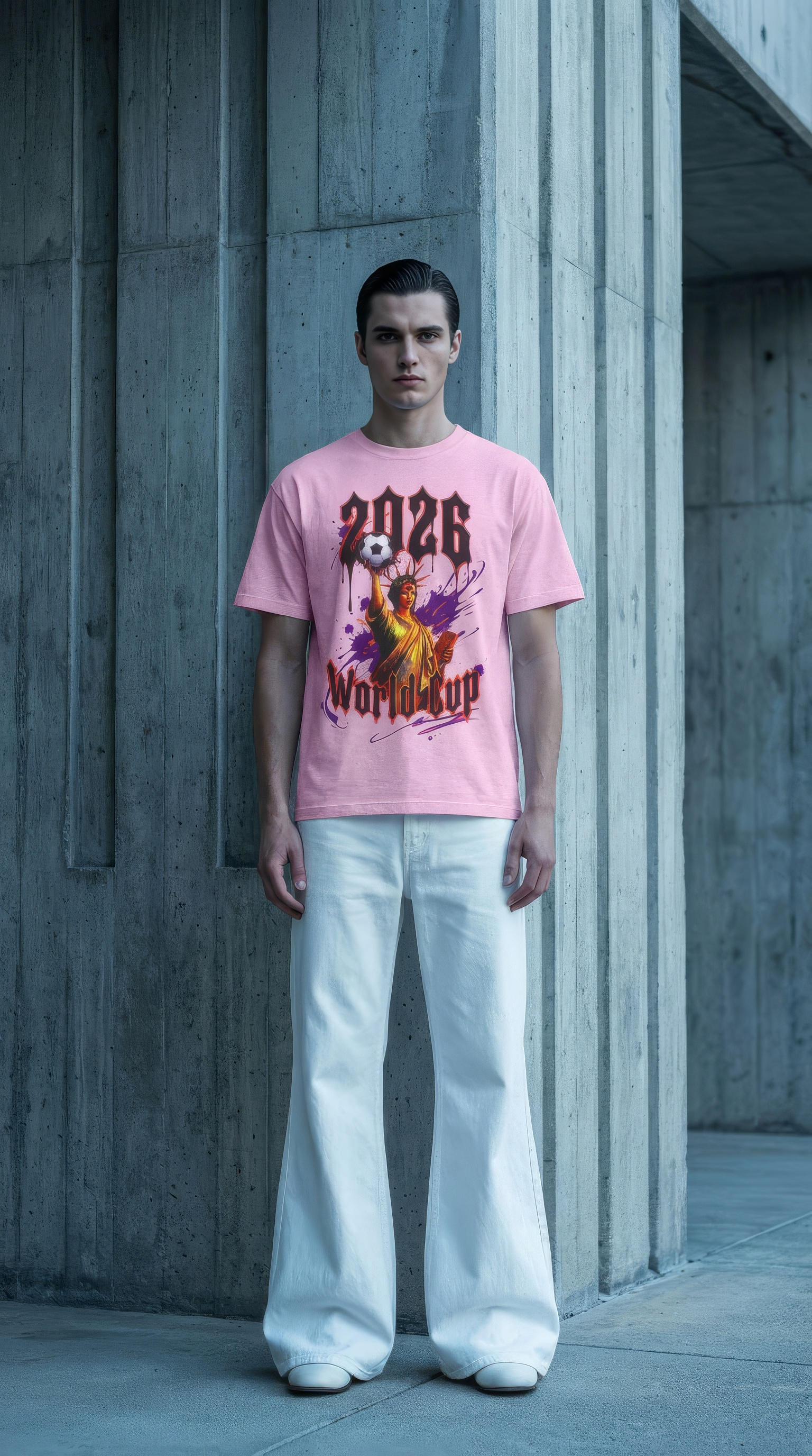 World Cup 2026 Big Apple Tee Pink Blossom