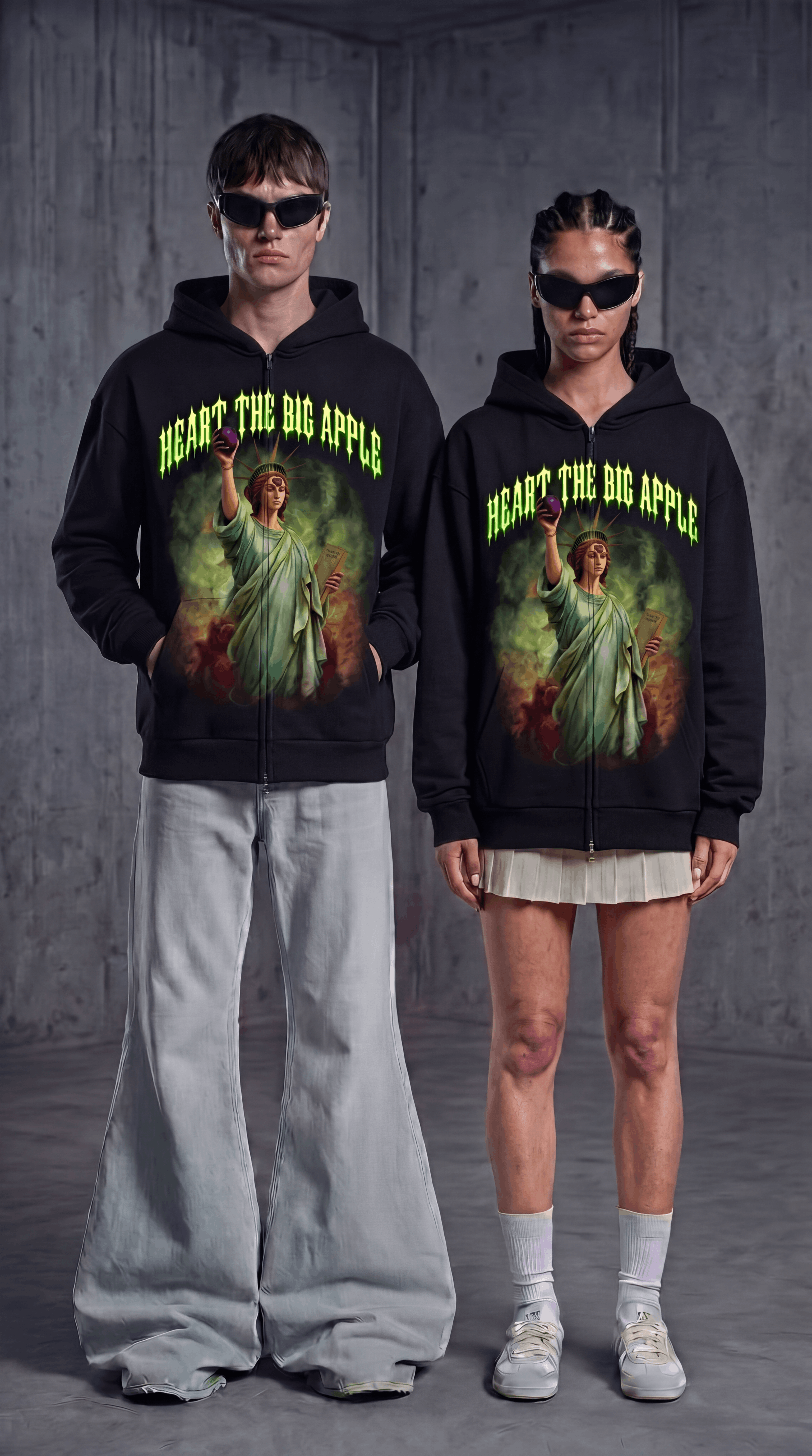 Heart the Big Apple BLACK Hoodie
