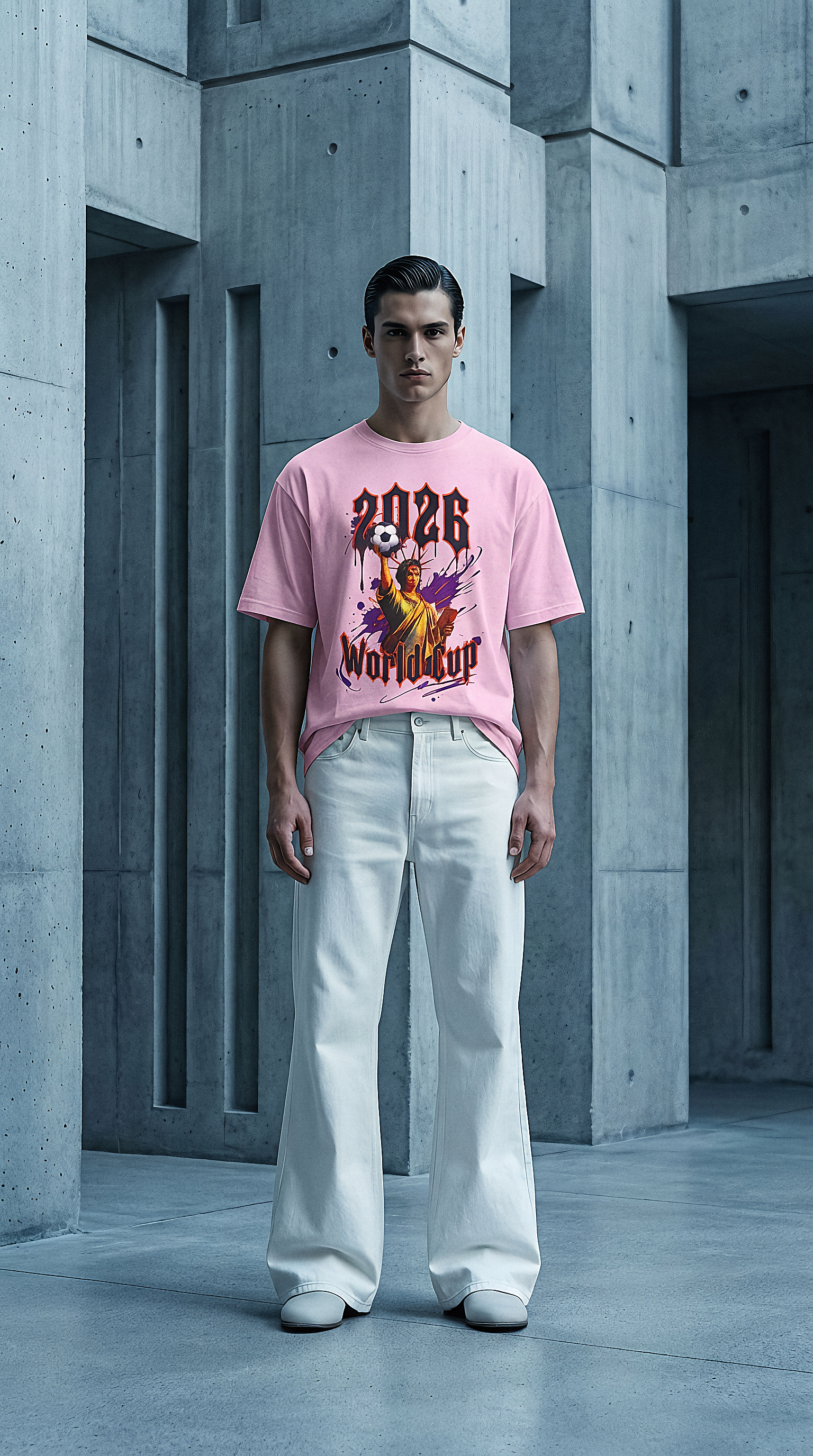World Cup 2026 Big Apple Tee Pink Blossom