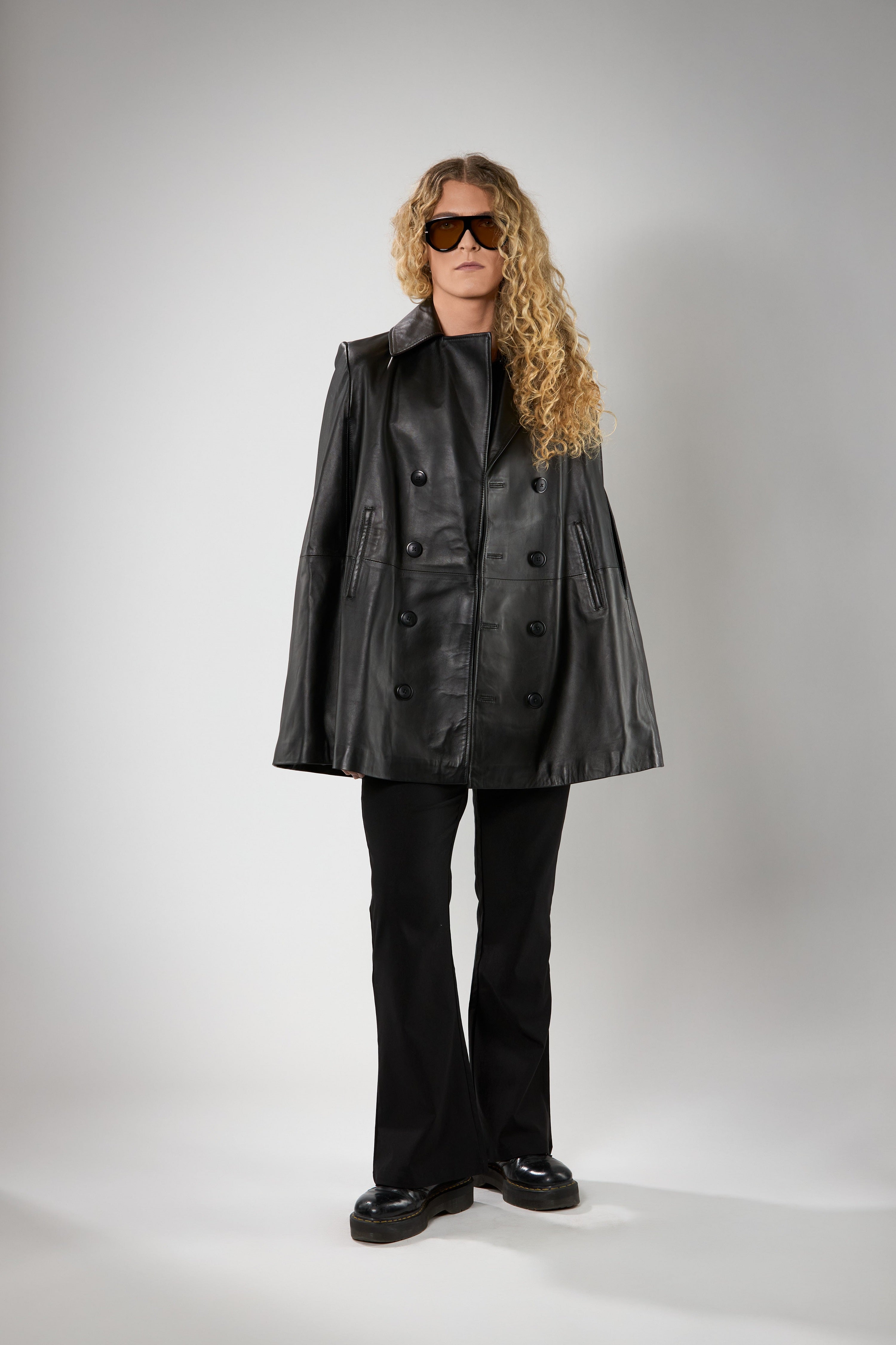 Leather cape with artwork (LIMITED EDITION. Pre Order)