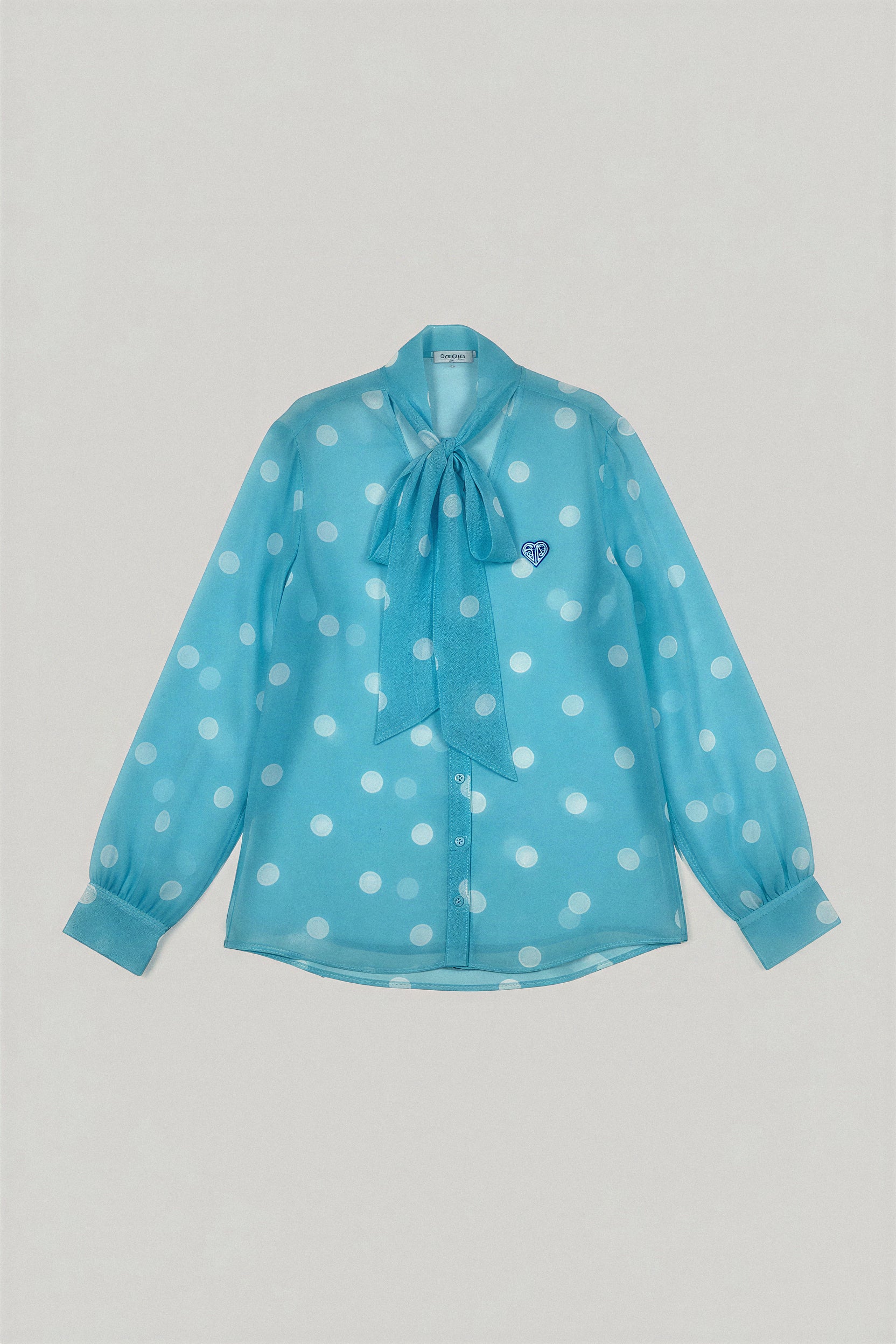 Sheer Polka Dot Blouse