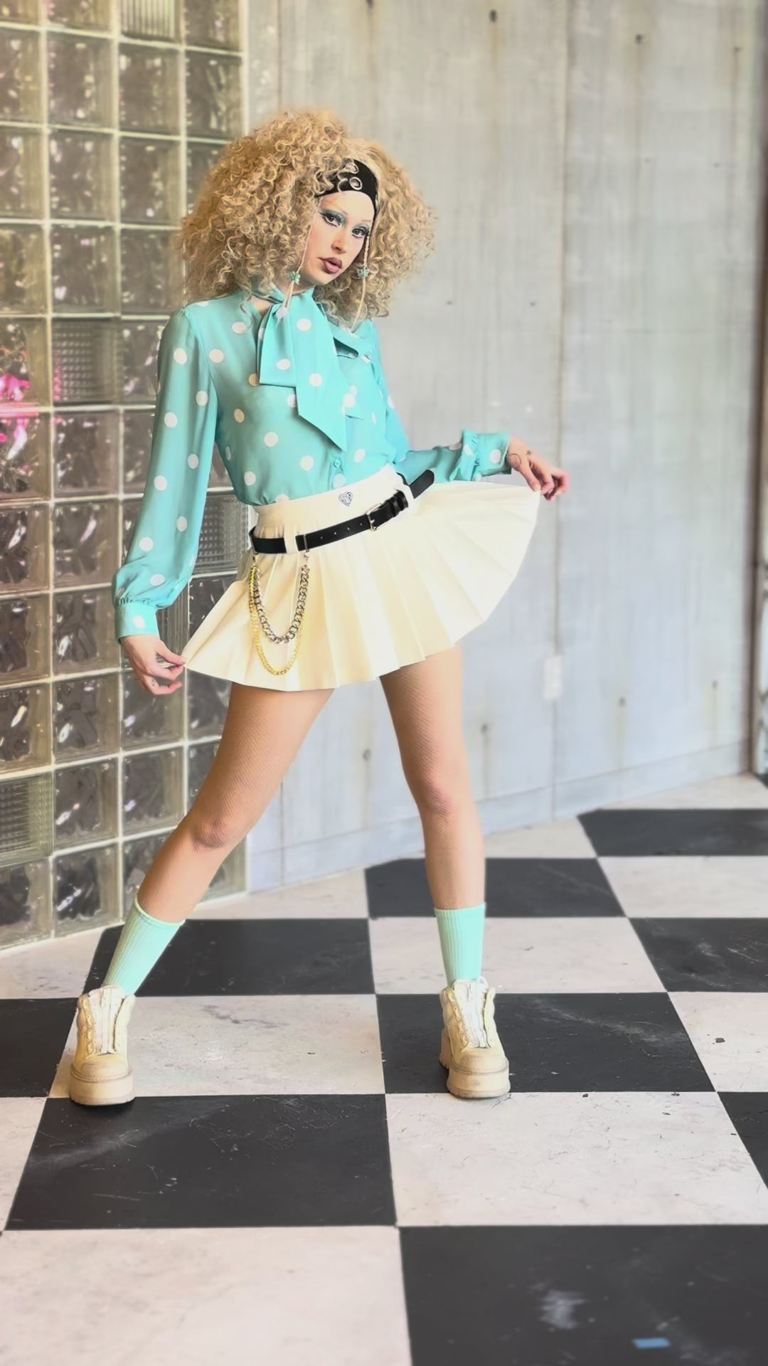 Sheer Polka Dot Blouse
