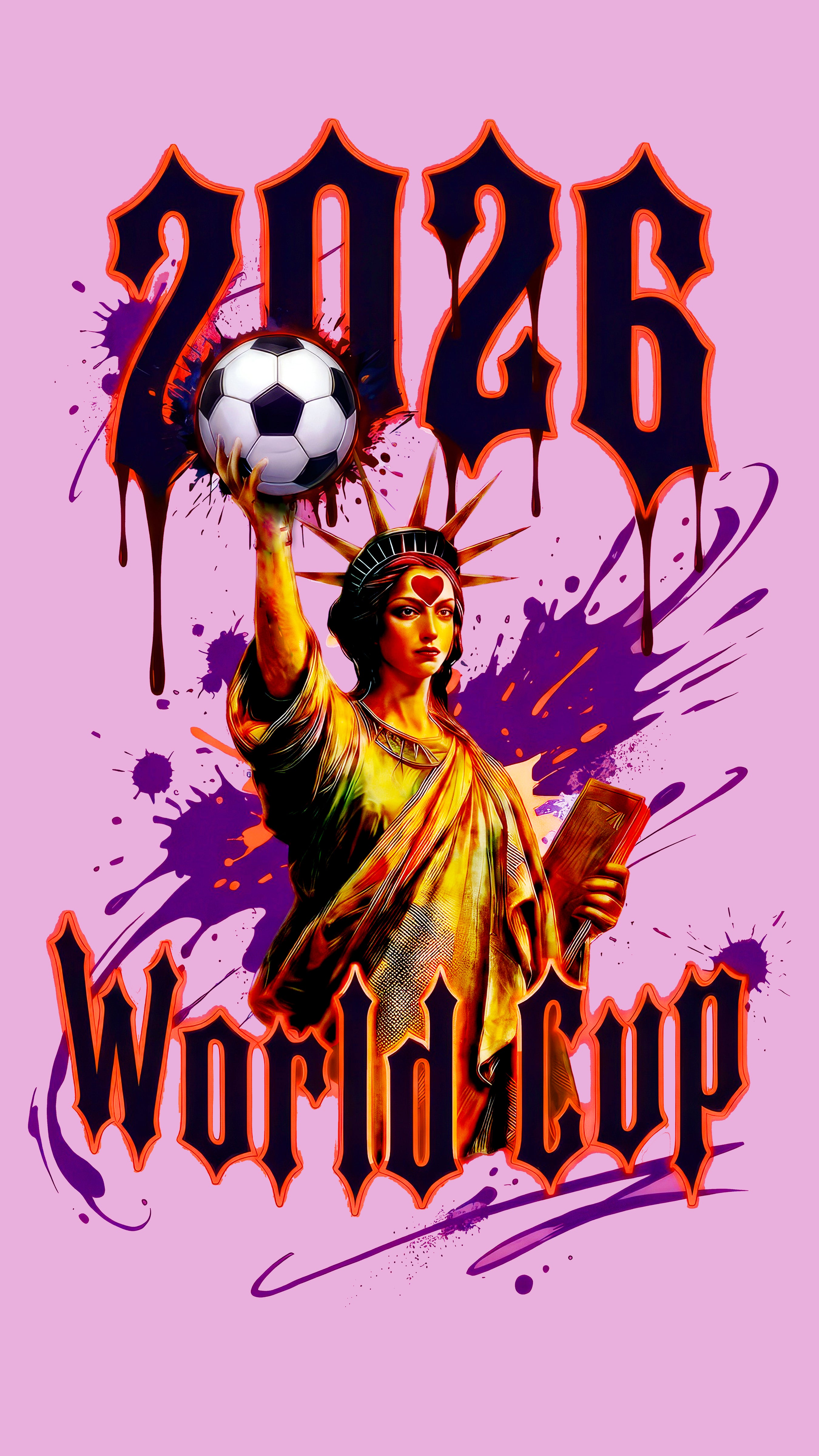 World Cup 2026 Big Apple Tee Pink Blossom